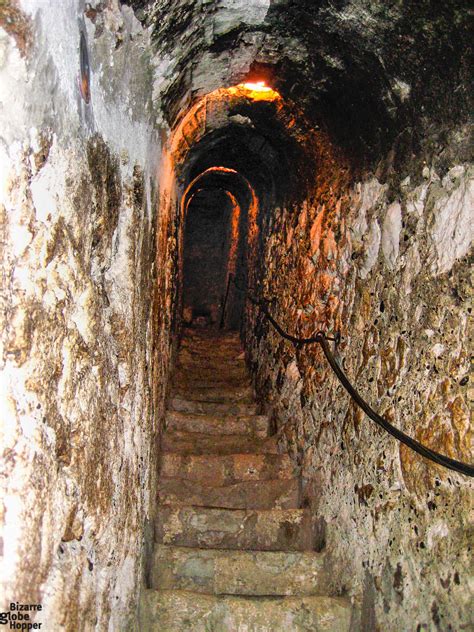 A secret passage in the Bran Castle, Romania