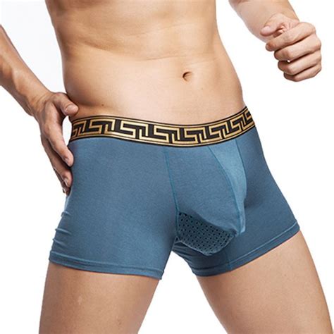 Underwear Men Mens Hollow Out Separates Scrotum Design Modal Cotton