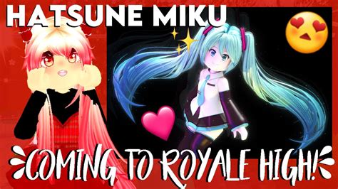 Royale High Tea Spill Upcoming New Hatsune Miku Hair And Face Sneak