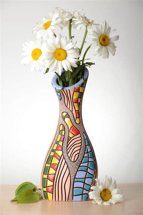 Buy Inches Art Style Ceramic Flower Vase Handmade Pottery Lb