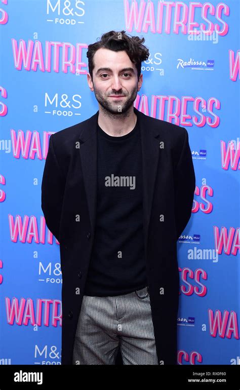 Marc Antolin Attending The Opening Night Of Waitress At The Adelphi