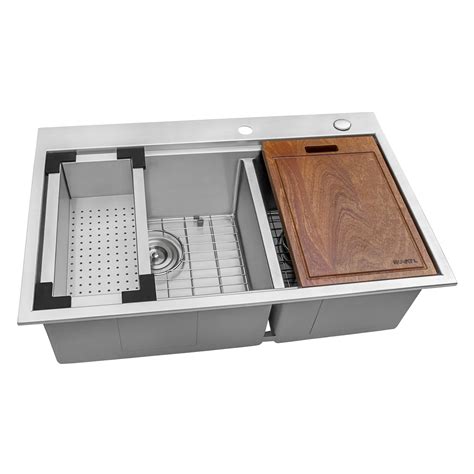 We did not find results for: 33 x 22 inch Workstation Drop-in 60/40 Double Bowl ...