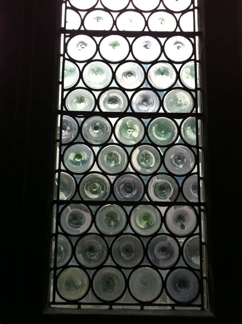 Glass Bottle Window Privacy In The Bathroom Glass Window Tile Stained Bullseye Glass