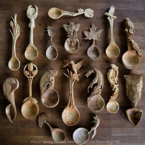 The Stunning Spoons Made By Giles Newman Carved Spoons Hand Carved