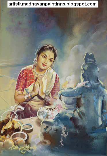 Artist K Madhavan S Amazing Paintings Part 01 Great Opportunity To See The Master Paintings