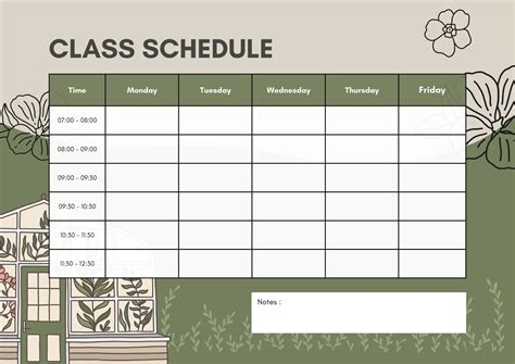 Free Printable Class Schedule Templates To Customize Canva Printable