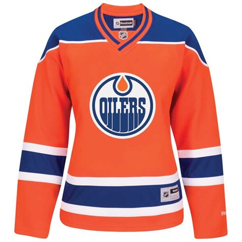Womens Edmonton Oilers Reebok Orange Alternate Premier Jersey Shop