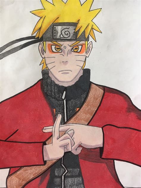 Sage Mode Naruto Drawing I Did Naruto