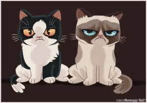 Pokey And His Sister Tardar Saucegrumpy Cat Grumpy Cat Cartoon