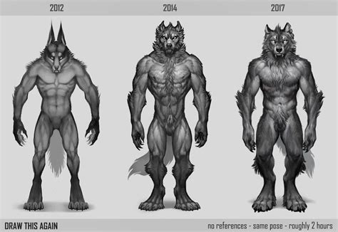 Draw This Again Again By Lhuneart On Deviantart Werewolf Art Werewolf Drawing Furry Art