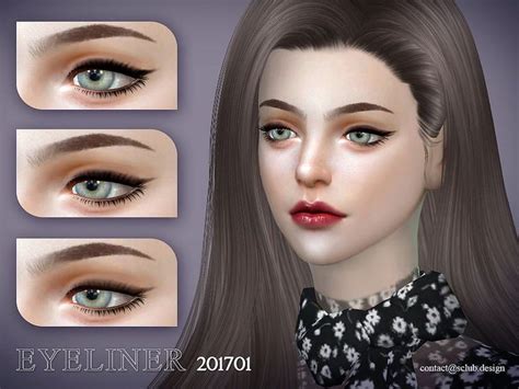 S Club Ll Ts4 Eyeliner 201701 In 2021 Sims 4 Cc Makeup Sims 4 Sims