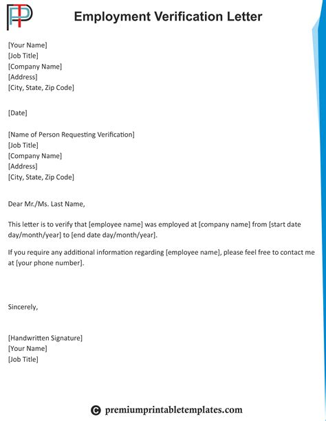 Instead, the green card on its own is sufficient proof that the individual is legally allowed to work in. Employment Verification Letter | Editable & PDF | Letter ...