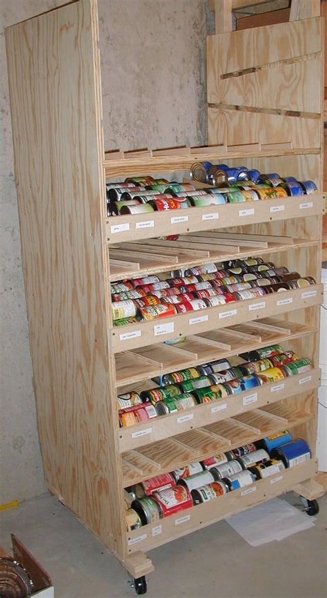 It was the original plan to stain these floating shelves, actually, but once. Rotating Food Storage Plans | How to Build a Rotating ...