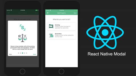 React Native Modal With Step Indicator