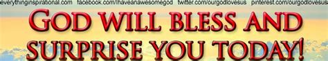God Will Bless And Surprise You Today Messages From God