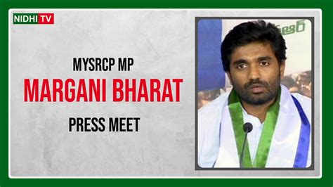 Live Ysrcp Mp Margani Bharat Press Meet From Rajahmundry Nidhi Tv