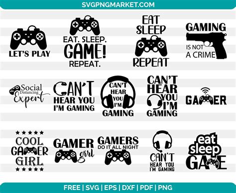 Gamer Svg Bundle 25 Cricut Designs Gamer Boy Svg Files Etsy