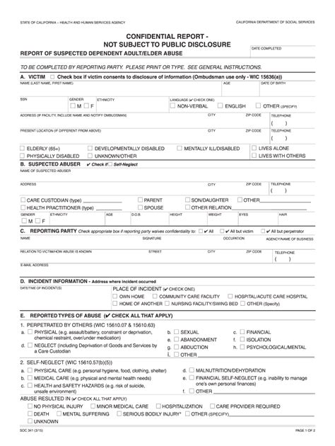 Ca Soc 341 2015 2022 Fill And Sign Printable Template Online Us