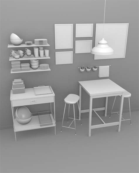 Kitchen Interior Set2 Blender 3d Model By Andrixdesign On Deviantart