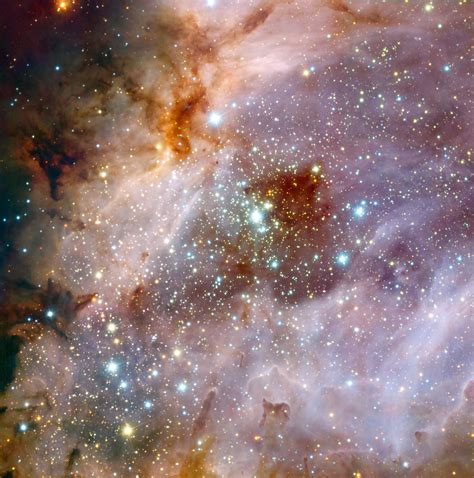 Friends Of Nasa The Swan Nebula Star Formation Region Close Up Eso