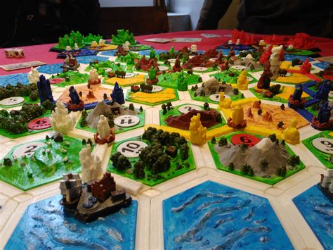 Settlers Of Catan 3d Printed And Hand Painted 3dprinting