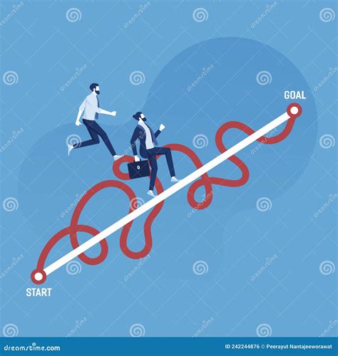 Easy or Shortcut Way To Win Business Success or Hard Path and Obstacle