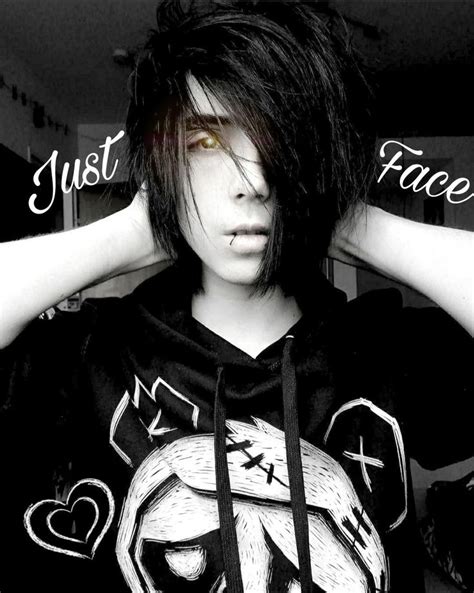 Cute Handsome Emo Boy Just Face Edited Picture Emo Boys Face