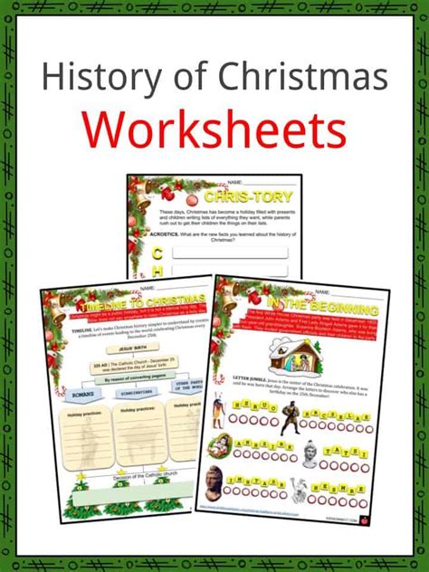 Use these fun and engaging christmas worksheets, christmas activities, and christmas themed teaching resources with your kids. History of Christmas Facts, Worksheets, Celebrations & Modern Day Kids