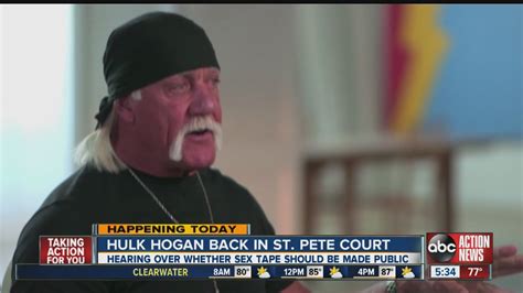 Hulk Hogan Sex Tape Is Center Of Court Hearing Thursday In St Pete