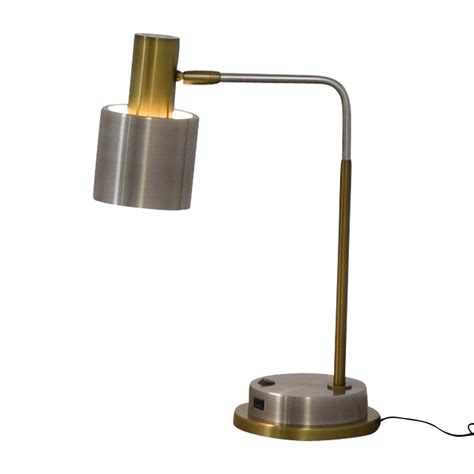2x large sphere lamps = aed 700 total. 54% OFF - West Elm West Elm Metal Task Table Lamp with USB ...