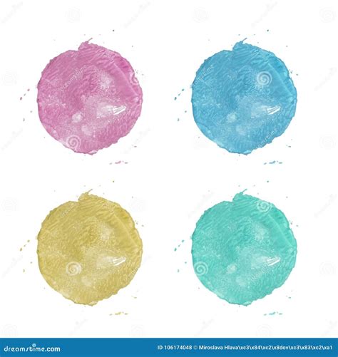 Watercolor Painted Circle Stock Vector Illustration Of Decorative