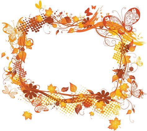 Download Frames Picture Autumn Flower Frame Hq Image Free Png Hq Png