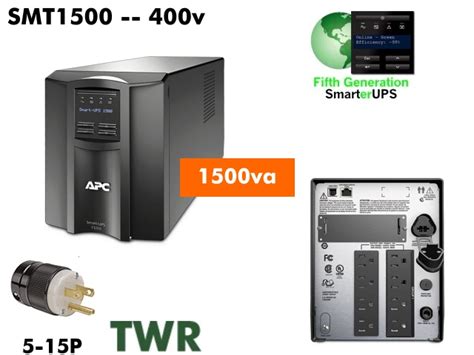 400v~ Apc Smartups Lcd 1500va Ups 120v Smt1500 Tower Lots Of Runtime