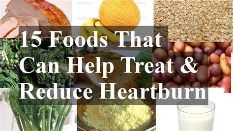 In fact, they promote a good microbiological balance and this may help. 15 Foods That Can Help Treat & Reduce Heartburn - YouTube