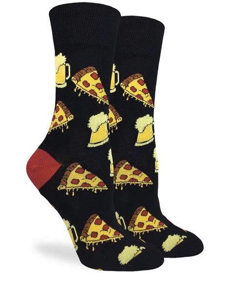 Good Luck Sock Ladies Pizza And Beer Socks Novelty Socks For Less