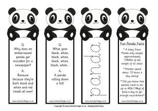 panda colouring pages
