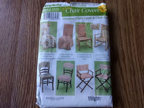 Chair Covers Pads Sewing Pattern Director Chair Rocking Chair Seat Pads