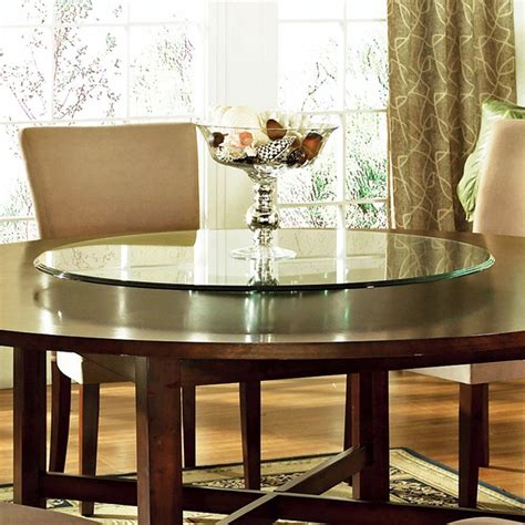 Best price 6 chairs marble top round dining table with lazy susan. Round dining table and mirrored glass lazy susan- China ...
