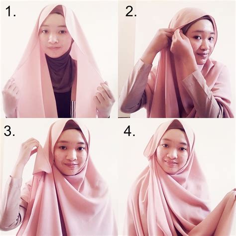 Gambar Cara Memakai Hijab Pashmina Terbaru