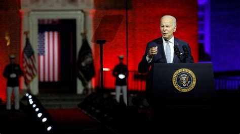 Biden Shocks Viewers With ‘hellish Red Background For Polarizing Speech Fox News
