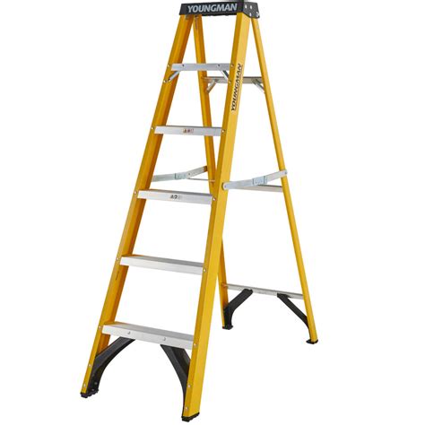 Youngman 6 Tread Swingback S400 Grp Trade Step Ladder Bs En 131