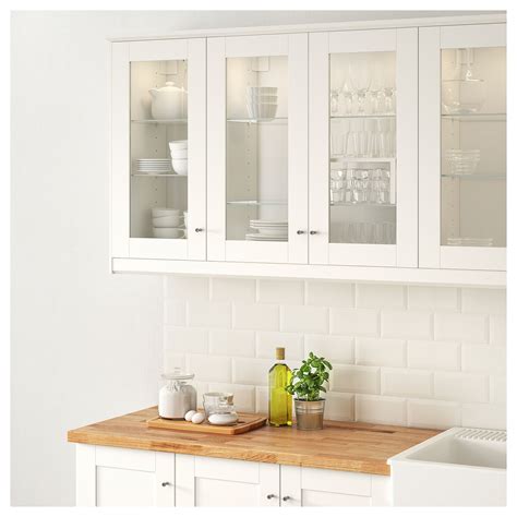 The container is made of glass, which does not absorb odours. savedal ikea - Google Søk | Glass kitchen cabinets, New ...