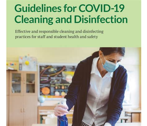 Guidelines For Covid 19 Cleaning And Disinfection Healthy Schools
