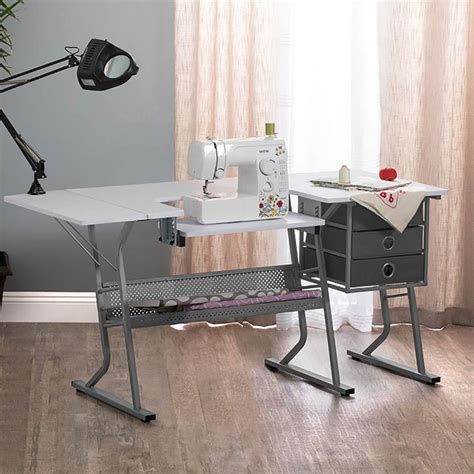 Studio Designs Eclipse Ultra Sewing Machine Craft Table Cabinet Grey