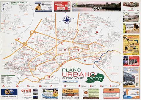 Plano Urbano Puerto Montt 2007 Material Cartográfico Biblioteca
