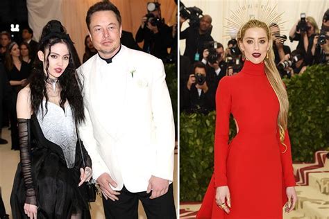 Elon Musk 46 Shows Off New Singer Girlfriend Grimes 30 At Met Gala Moments After Ex Amber