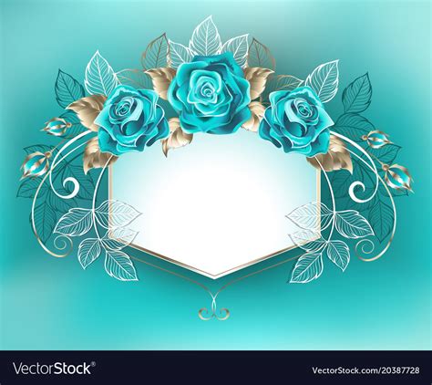Our options are coral, yellow, blush, aqua, navy, peach, sky blue, mint green, teal….or any other color the bees can recommend. White banner with turquoise roses Royalty Free Vector Image