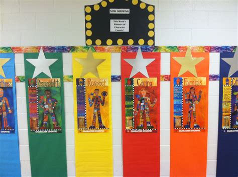Character education bulletin board--Character counts pillars--the stars ...