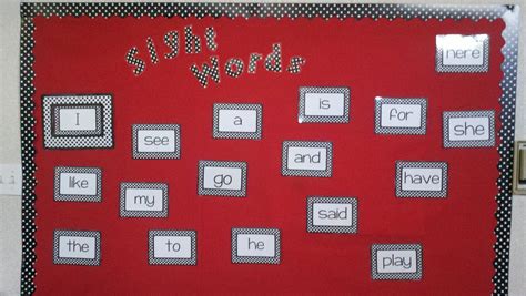 Time 4 Kindergarten Sight Words And Word Walls