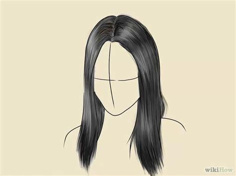 Roughly, sketch your hair out. Draw Realistic Hair | Drawings, Drawing ideas and Drawing step